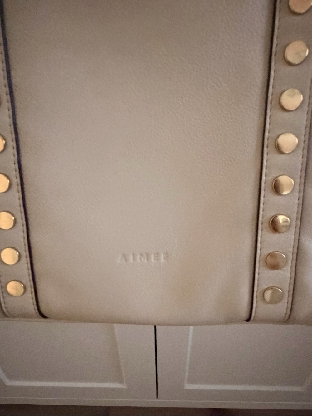 Aimee Jagger tote Leather Stud-Trim Tote Bag - Picture 3 of 11